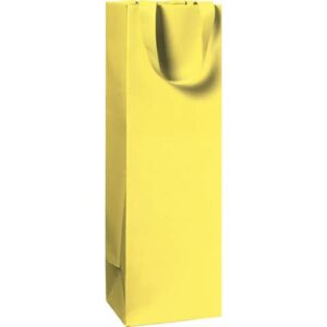 Flaschentragetasche One Colour - 11 x 36 x 10,5 cm, gelb