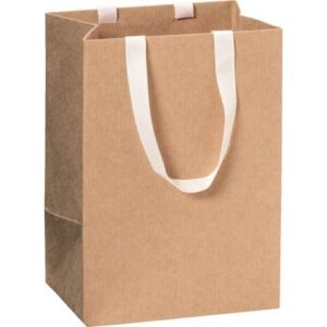 Geschenktragetasche One Colour - 10 x 14 x 8 cm, hellbraun