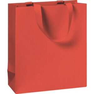 Geschenktragetasche One Colour - 18 x 21 x 8 cm, rot