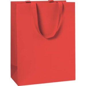 Geschenktragetasche One Colour - 23 x 30 x 13 cm, rot