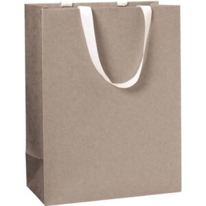 Geschenktragetasche One Colour - 23 x 30 x 13 cm, hellgrau