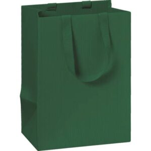 Geschenktragetasche One Colour - 10 x 14 x 8 cm, dunkelgrün