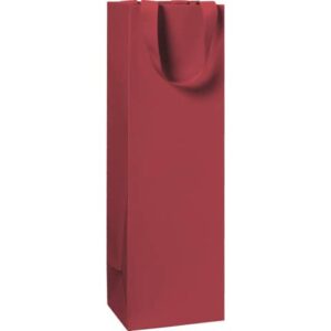 Flaschentragetasche One Colour - 11 x 36 x 10,5 cm, dunkelrot