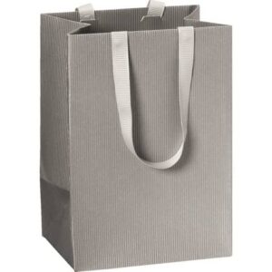 Geschenktragetasche One Colour - 10 x 14 x 8 cm, silber