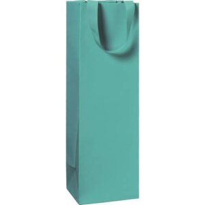 Flaschentragetasche One Colour - 11 x 36 x 10,5 cm, türkis