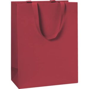 Geschenktragetasche One Colour - 23 x 30 x 13 cm, dunkelrot