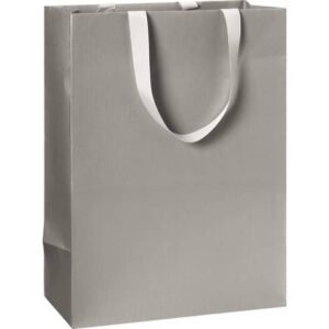 Geschenktragetasche One Colour - 23 x 30 x 13 cm, silber