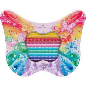 Geschenkset Sparkle - 20 Farben sortiert, Metalletui Schmetterlingform