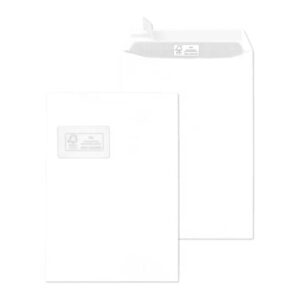 Versandtasche - C4, weiß, haftklebend, Innendruck, 100 g/qm, 250 Stück