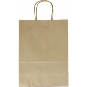 Geschenktragetasche - 24 x 12 x 31 cm, 20 Stück, natur