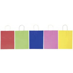 Geschenktragetasche - 12 x 5,5 x 15 cm, 20 Stück, sortiert