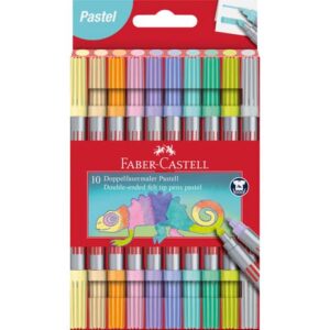 Faserschreiber Duo Pastell - 10 Farben sortiert