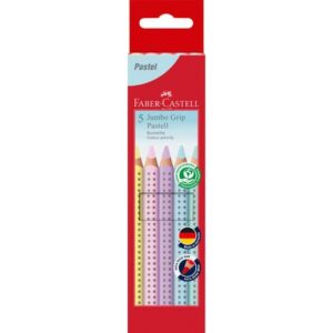 Buntstift Jumbo GRIP - 5 Farben Pastell sortiert