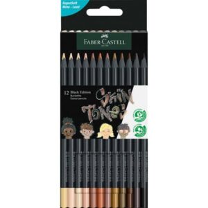 Black Edition Buntstift Skin Tones - 12er Etui, sortiert