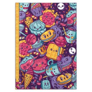 Notizbuch Sweets - A4, Hardcover, 96 Blatt, blanko