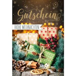 Gutscheinkarte Weihnachten - inkl. Umschlag