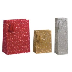 Weihnachts-Geschenktragetasche - 3 Stück sortiert