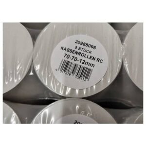 Additions- und Kassenrollen, 1-fach, 70x70x12,0 mm, 46 m