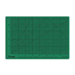 Schneideunterlage Twin-Cutting-Mats - 45 x 30 cm, grün/schwarz, einseitig bedruckt