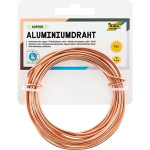 Basteldraht Alu - kupfer, 2 mm x 5 m
