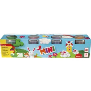Spielknete - 4er Set, Förmchen im Deckel