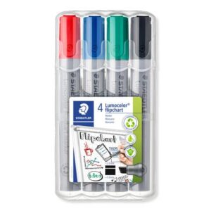 Lumocolor® 356 B flipchart marker - Keilspitze, 4 Farben sortiert