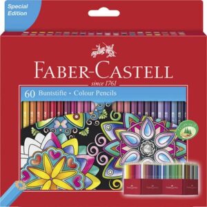 Farbstifte CASTLE - 60 Farben sortiert, Promo Kartonetui