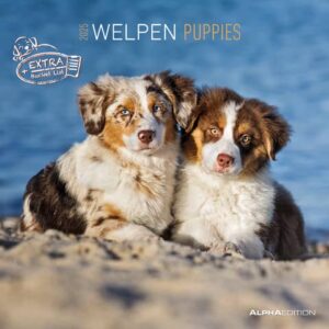 Bildkalender Hundewelpen - 30 x 60 cm