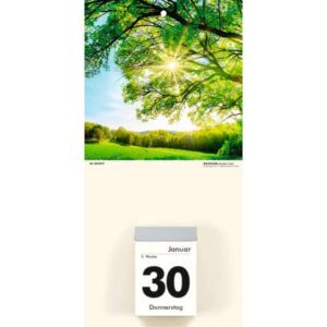 Kalenderrückwand Gebirge - 14,5 x 29,5 cm, ohne Kalender, 4-fach sortiert