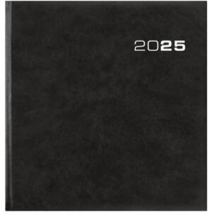 Buchkalender 786 - 1 Woche / 2 Seiten, 21 x 21 cm, schwarz