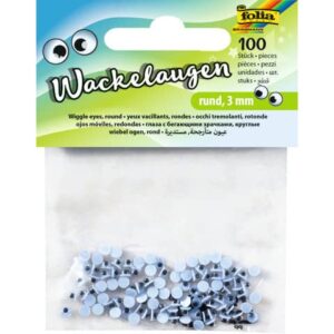 Wackelaugen Ø 3 mm, rund, 100 Stück