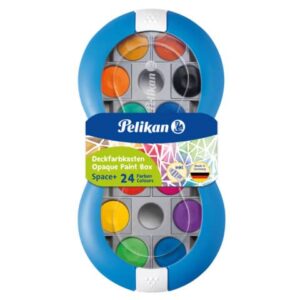 Farbkasten Space+ blau, 24 Farben inkl. 7,5 ml Deckweiß