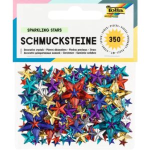 Schmucksteine Sterne - ca. 350 Teile, Größen/Farben sortiert