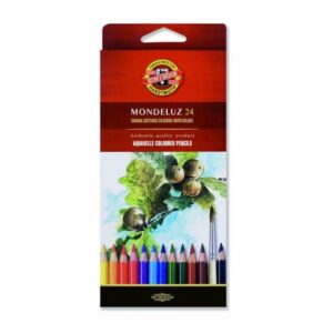 Aquarellstiftetui Mondeluz - 24er Farbkartonetui