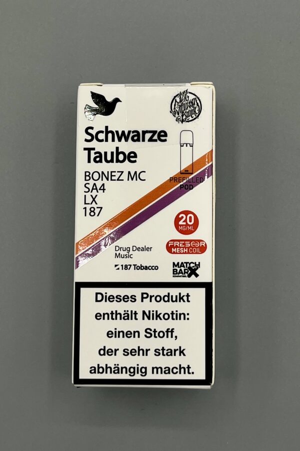 187 Pod 1 Stück 20mg Schwarze Taube