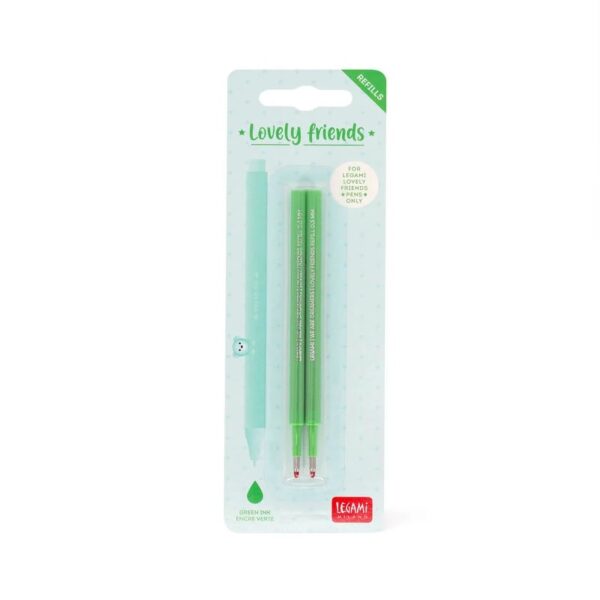 2 Ersatzpatrone für Gelstift Grün