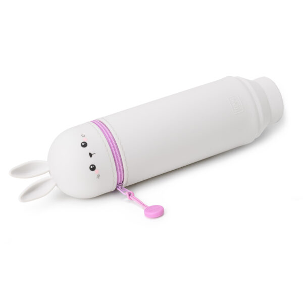 2-in-1 Federmäppchen Bunny aus weichem Silikon