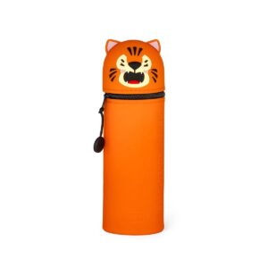 2-in-1 Federmäppchen Tiger aus weichem Silikon
