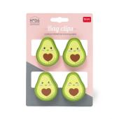 4er Set Verschlussclips Avocado