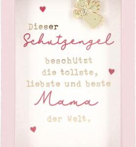 Bilderrahmen mit Spruch 1,5x5,8x8,4cm ...liebste und beste Mama...