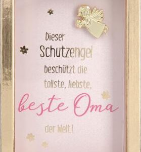Bilderrahmen mit Spruch 1,5x5,8x8,4cm ...tollste, liebste, beste Oma...