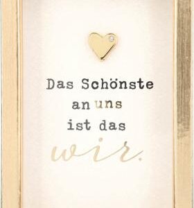 Bilderrahmen mit Spruch 1,5x5,8x8,4cm Das Schönste an uns ist das wir.