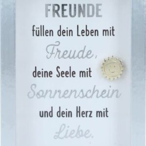 Bilderrahmen mit Spruch 1,5x5,8x8,4cm Freunde füllen dein Leben mit Freunde