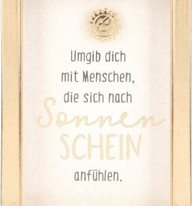 Bilderrahmen mit Spruch 1,5x5,8x8,4cm Umgib dich mit Menschen, die sich nach..