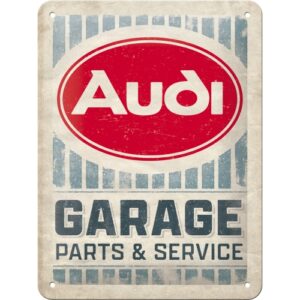Blechschild Audi - Garage