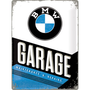 Blechschild BMW - Garage