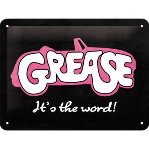 Blechschild Grease It's the word!