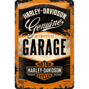 Blechschild Harley-Davidson Garage