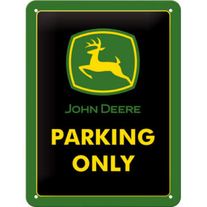 Blechschild John Deere Parking Only
