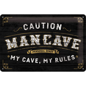 Blechschild Man Cave